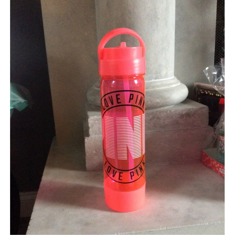 Victoria's Secret LOVE PINK Neon Water bottle NWOT